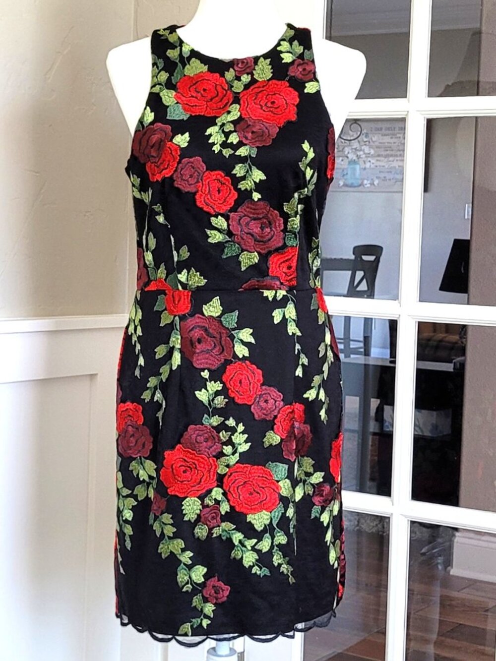 Betsey Johnson Rose Lace Dress - Picture 2 of 6